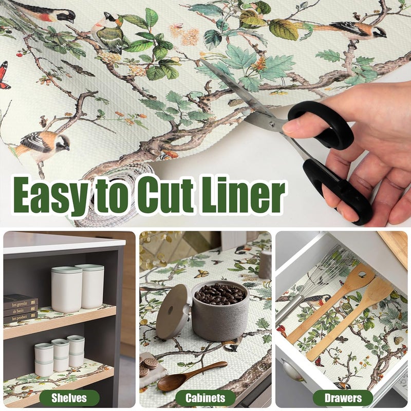 Quttisay Shelf Liner for Kitchen Cabinets Non-Adhesive,Cabinet Liner for Shelves Non Slip Drawer Liner,Waterproof Kitchen Drawer Liners,Cupboard Liners for Cabinets Easy to Clean (12In x 10FT) - Image 4