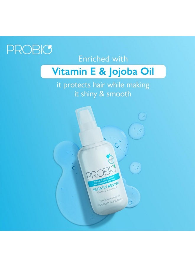 Godrej Professional - Probio Keratin Revive Shine Serum (100Ml) | No Sulphate | No Paraben | No Sls | No Sles | With Jojoba Oil | Uv-Protect Formula - Image 1