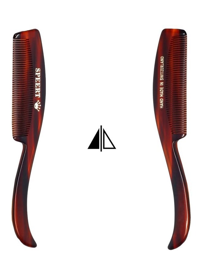 Speert Handmade Wide Tooth Mustache Beard Comb - Swiss Craftsmanship, Tortoise Havana Acetate, Thick Coarse Hair, Pocket Sized, Facial Hair Grooming, Beard Straightener, Growth Care, Styling, Wet Comb - Image 5
