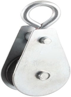 AKDC Iivverr Silver Tone Metal Swivel Hook Single Rope Wheel 0.1 Ton Load Pulley(Gancho Giratorio De Metal En Tono Plateado Rueda De Una Sola Cuerda Polea De Carga De 0,1 Toneladas  - Image 1