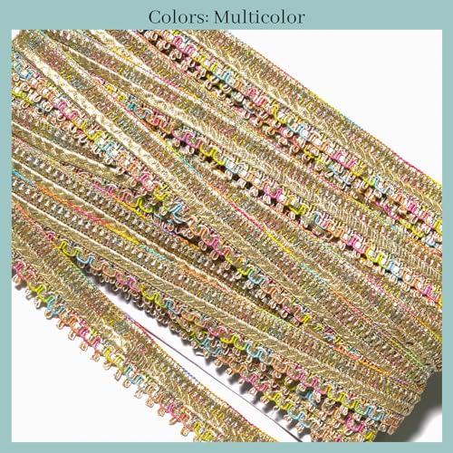 Embroiderymaterial Multicolor Gota Patti Lace Border With Fringe&Tassel Detailing For Dupattas,Sarees,Lehengas,Gararas,And Blouses-Ethnic Wear&Diy Projects-Length Approx 17-18 Meters,2.6Cm Width - Image 5
