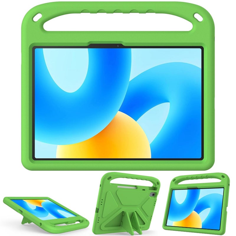 erorex For Huawei MatePad 11.5 / Air 2023 Handle EVA Shockproof Tablet Case with Holder(Green) - Image 3