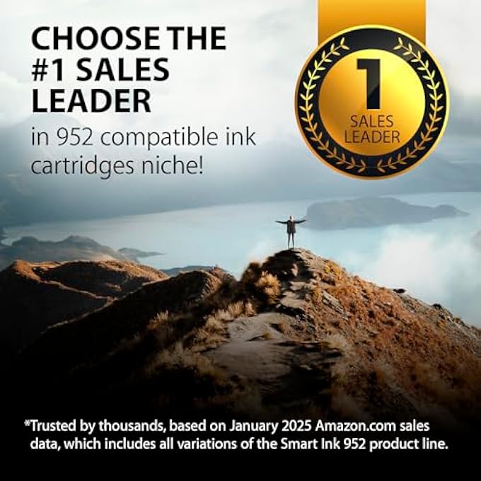 COMPATIBLE INK CARTRIDGE REPLACEMENT FOR HP 952 XL 952XL (2 BLACK & C/M/Y 5 PACK) TO USE WITH OFFICEJET 8702 OFFICEJET PRO 8216 7720 7740 8210 8730 8710 8727 8715 8728 8720 8725 8732M 8740 - Image 3