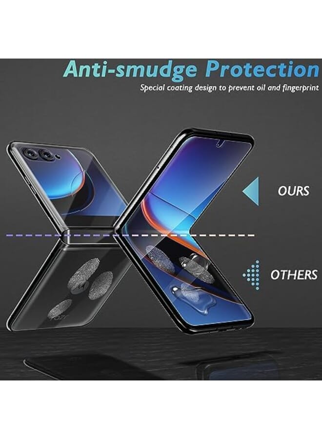 Excefore Screen Protector Compatible For Motorola Razr Plus 2023 3 Sets 12 Packs Anti Scratch Bubble Free Screen Protector Premium Quality Soft Tpu Not Glass - Image 2