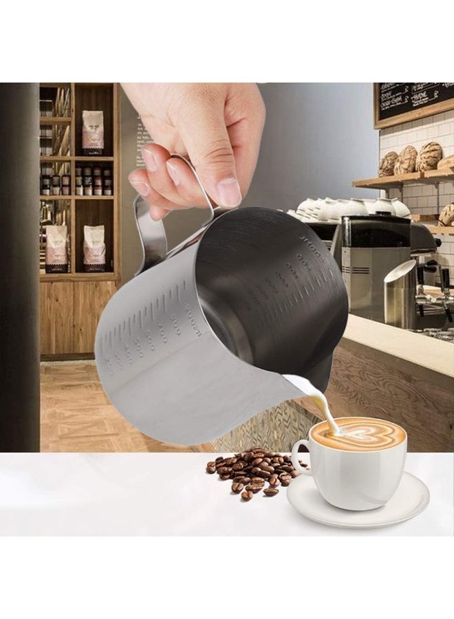 Stainless Steel Milk Frothing Pitcher for Coffee, Espresso, Latte, Cappuccino, Milk and Cream (1000ml) - Image 4