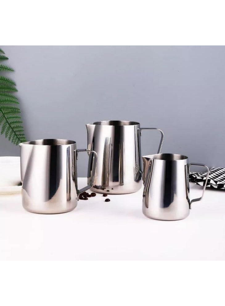 Stainless Steel Milk Frothing Pitcher for Coffee, Espresso, Latte, Cappuccino, Milk and Cream (1000ml) - Image 5