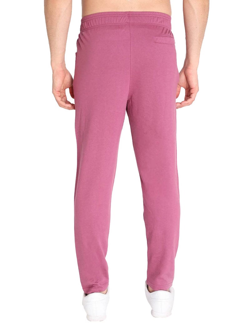 CHKOKKO Men Solid Casual Track Pant Regular Fit Lower with Pocket Onion Size S - Image 3