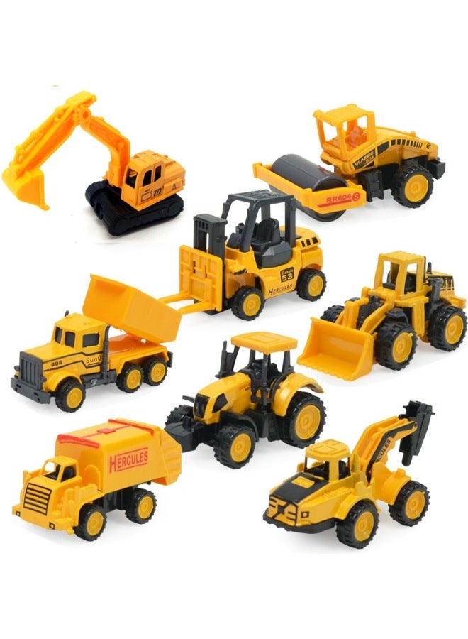 Excavator Sliding Alloy Car Model Children's Toy Car Simulation Mini Construction Engineering Car Boy-Color:Forklift  - Image 2