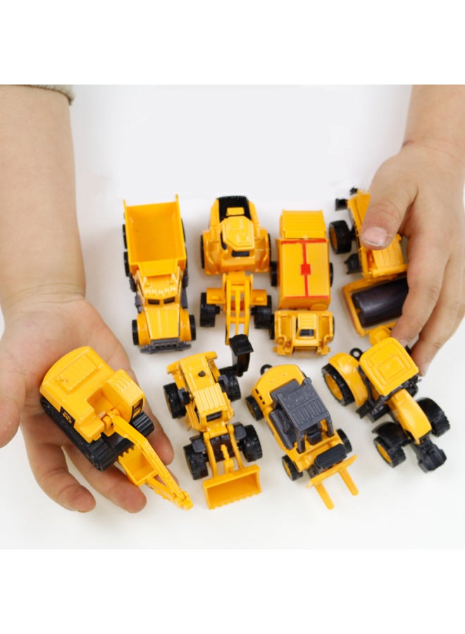 Excavator Sliding Alloy Car Model Children's Toy Car Simulation Mini Construction Engineering Car Boy-Color:Forklift  - Image 3