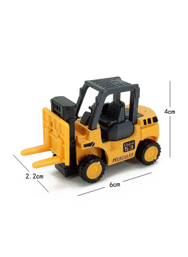 Excavator Sliding Alloy Car Model Children's Toy Car Simulation Mini Construction Engineering Car Boy-Color:Forklift  - Image 5