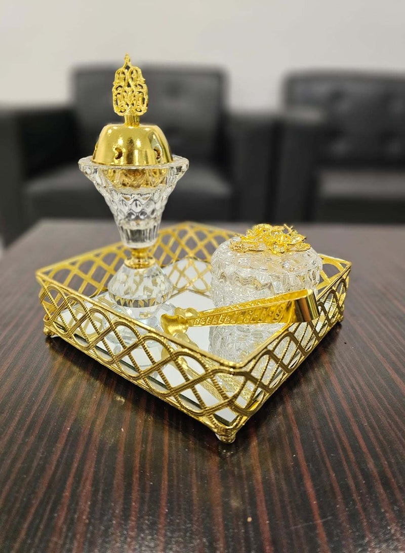 سي او أرماء طقم مبخرة ملكية من الكريستال 4 في 1 - Image 5