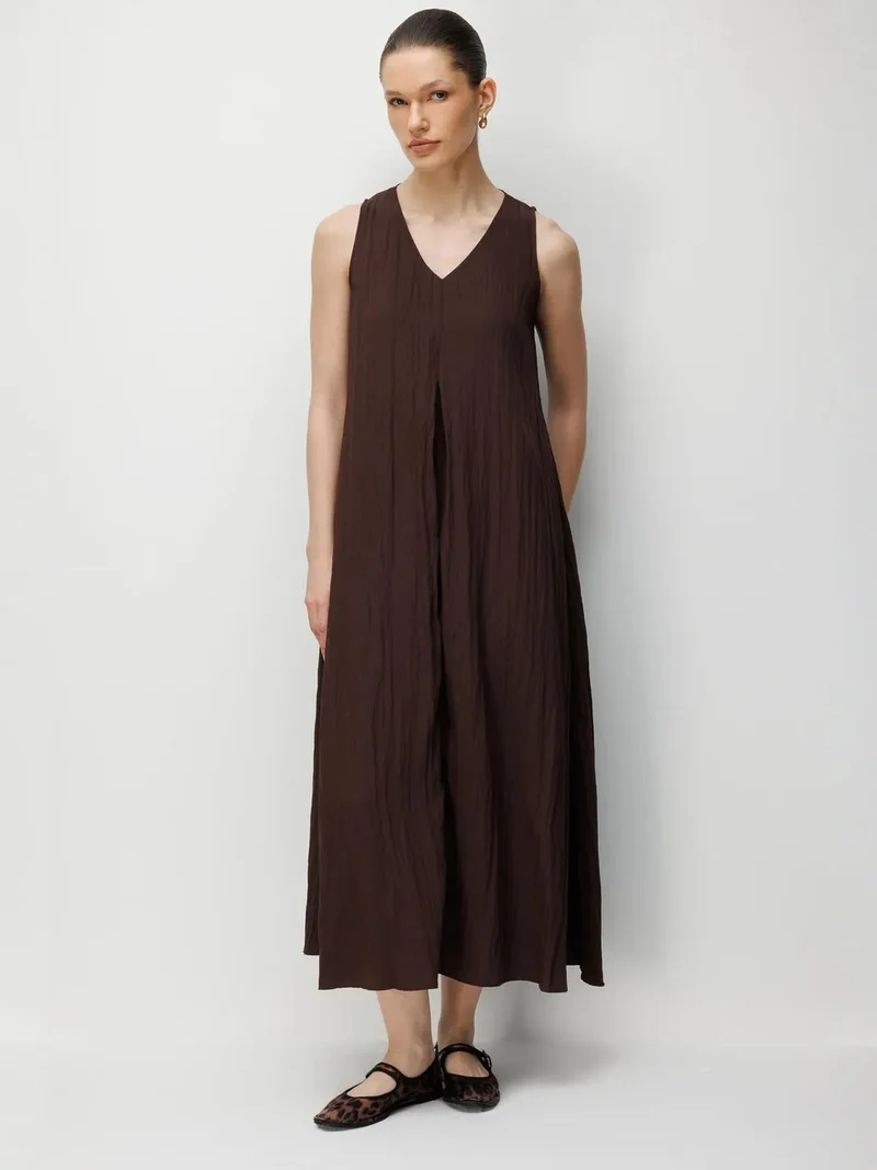 ميكسراي Mixray V-Neck Maxi Dress