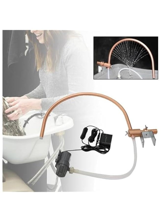 Generic - Adjustable Water Circulation System for Shampoo Bowl Bed - Enhance Your, Fits Less Than 3.7cm Tube, Copper - Image 1