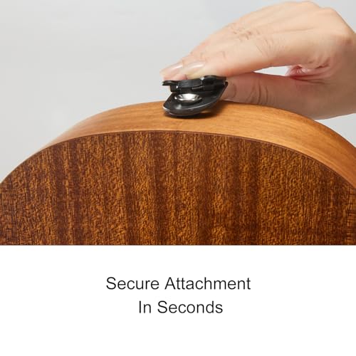 TOM Ukulele Strap,Secure attachment In Seconds,Sturdy & Fearless of Falling,Non-Scratch Design for All Ukulele Sizes (Black) - Image 2