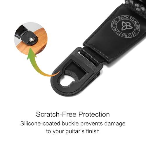 TOM Ukulele Strap,Secure attachment In Seconds,Sturdy & Fearless of Falling,Non-Scratch Design for All Ukulele Sizes (Black) - Image 4