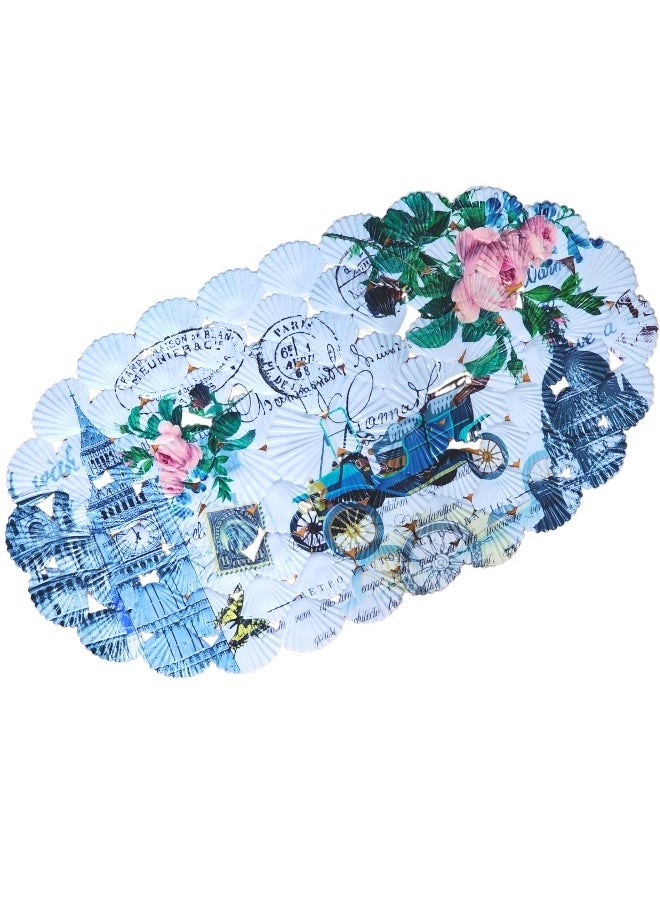 FALMER - Seashell Bathroom Mat Non-Slip Stylish Design 68*38Cm - Image 1