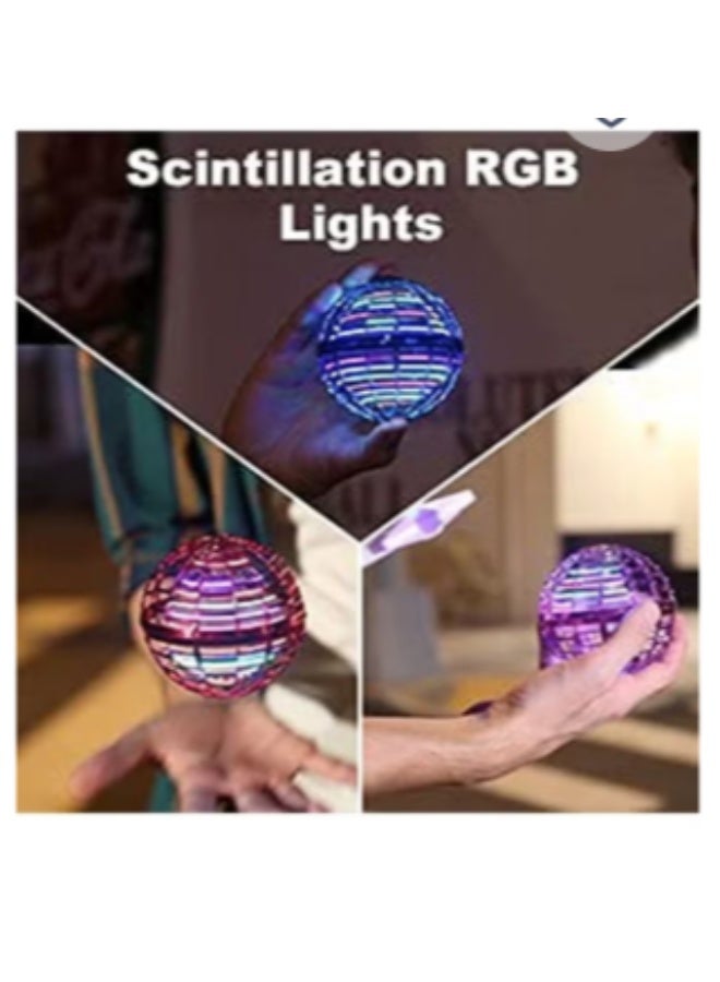 كرة Flynova Pro الطائرة الدوارة – لعبة طيران بوميرانج تعمل بالتحكم اليدوي مع إضاءة RGB LED، قابلة لإعادة الشحن، مناسبة للأطفال والكبار للاستخدام الداخلي والخارجي - Image 3