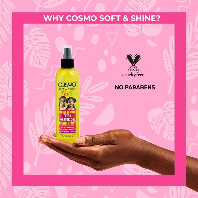 Cosmo Soft & Shine Shea Magic Extra Moisturizing Braid Spray for Kids - 250ml - Image 5