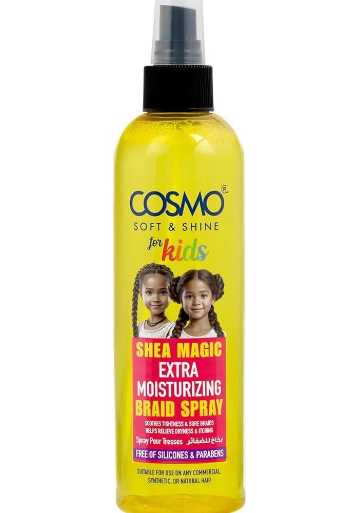 Cosmo Soft & Shine Shea Magic Extra Moisturizing Braid Spray for Kids - 250ml - Image 1