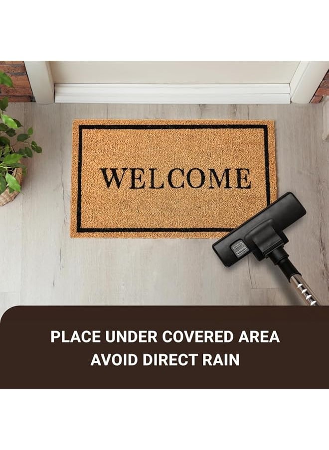 erorex Door Mat With Heavy Duty Backing Welcome Doormat Easy To Clean Entry Mat Beautiful Color And Sizing For Outdoor And Indoor Uses 60 * 90Cm  - Image 4