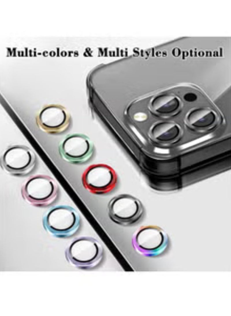 Raxoom Camera Lens Protector for iPhone 16 Pro/16 Pro Max, Tempered Glass Camera Cover with Automatic Alignment, Metal Individual Rings, HD Anti-Scratch Protection - Black - Image 2