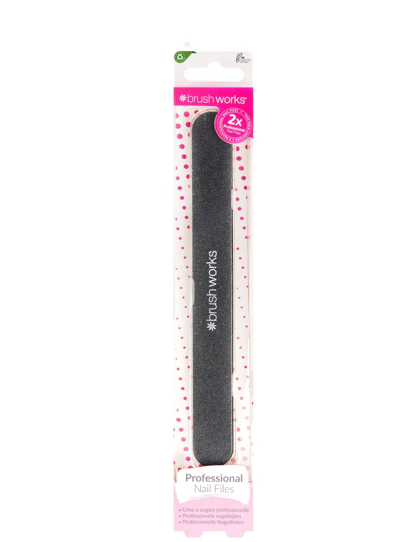 Brushworks Professional Nail Files - 2 pcs