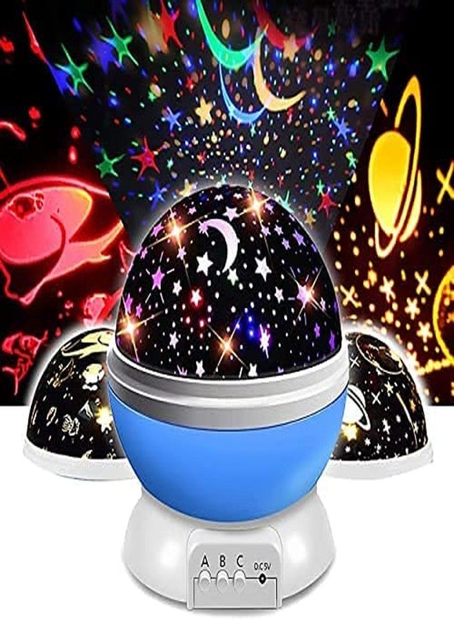 GS E-Com Star Projector Night Lamp |Star Moon Light Rotating Projector with USB Cable for Kids, Girls Bedroom Home Decor - Image 1