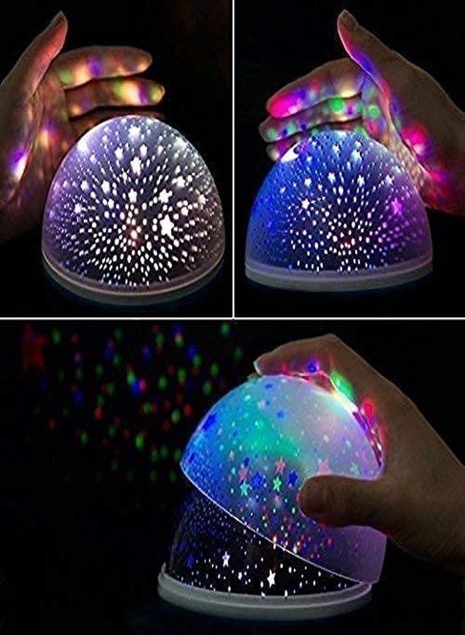GS E-Com Star Projector Night Lamp |Star Moon Light Rotating Projector with USB Cable for Kids, Girls Bedroom Home Decor - Image 3