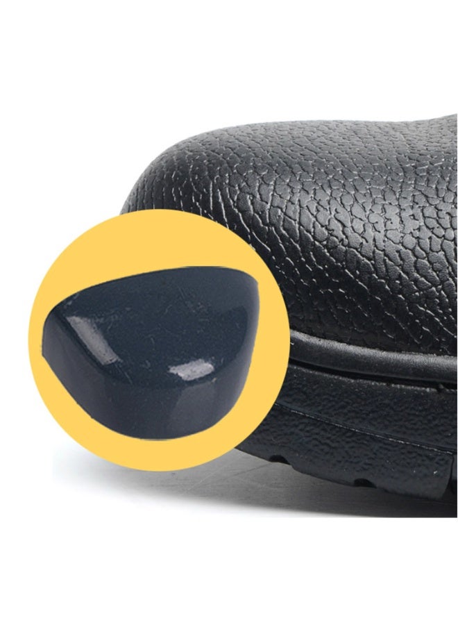 Fixer Black Leather Safety Shoes for Men – Steel Toe, Single-Density PVC Sole, Oil & Heat Resistant, Anti-Slip, Antistatic Work Footwear - Image 4