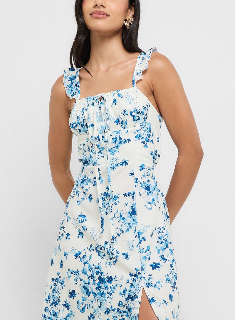 Ginger Strappy Corset Bodice Floral Sundress  - Image 3