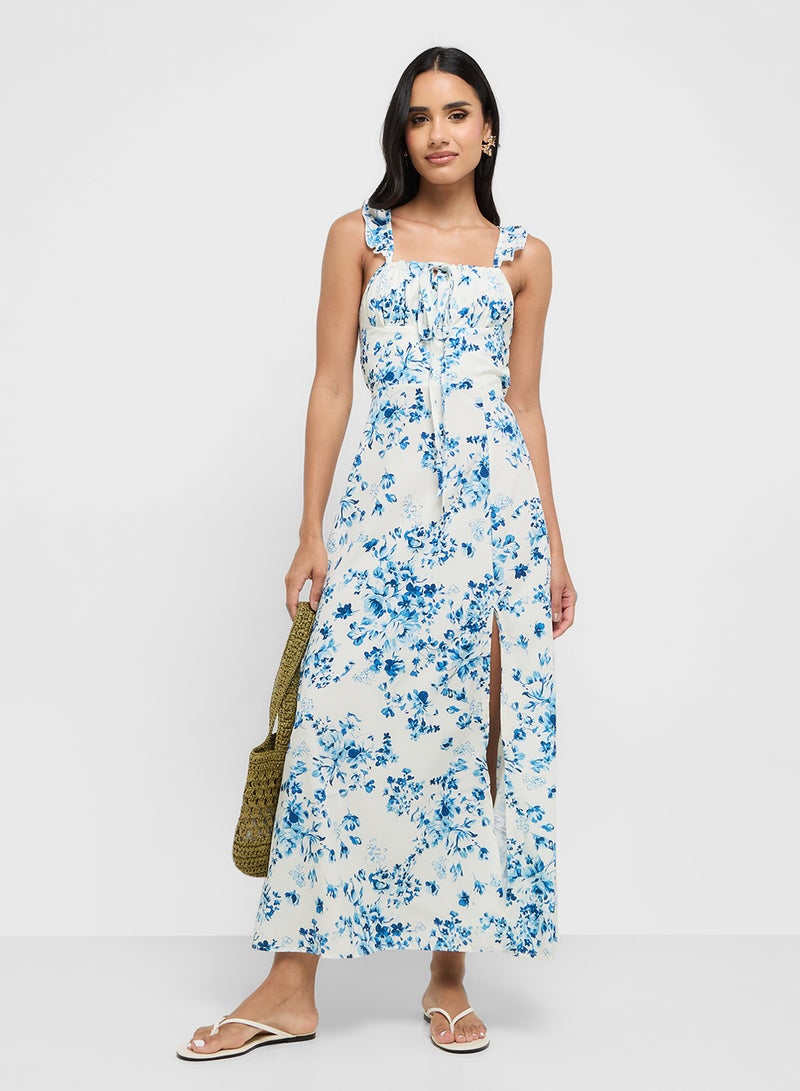 Ginger Strappy Corset Bodice Floral Sundress  - Image 4