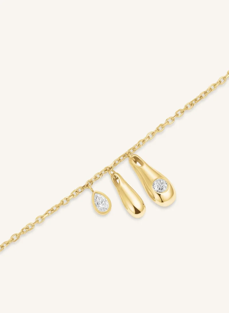 Rosefield  Charm Necklace, Gold Plated for Women | Best Price UAE