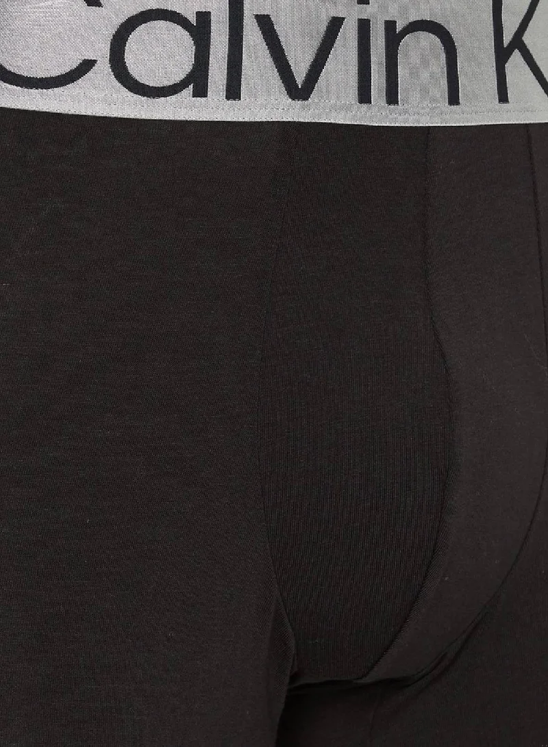 CALVIN KLEIN Men's 3 Pack Boxer Briefs - Steel Cotton, Black