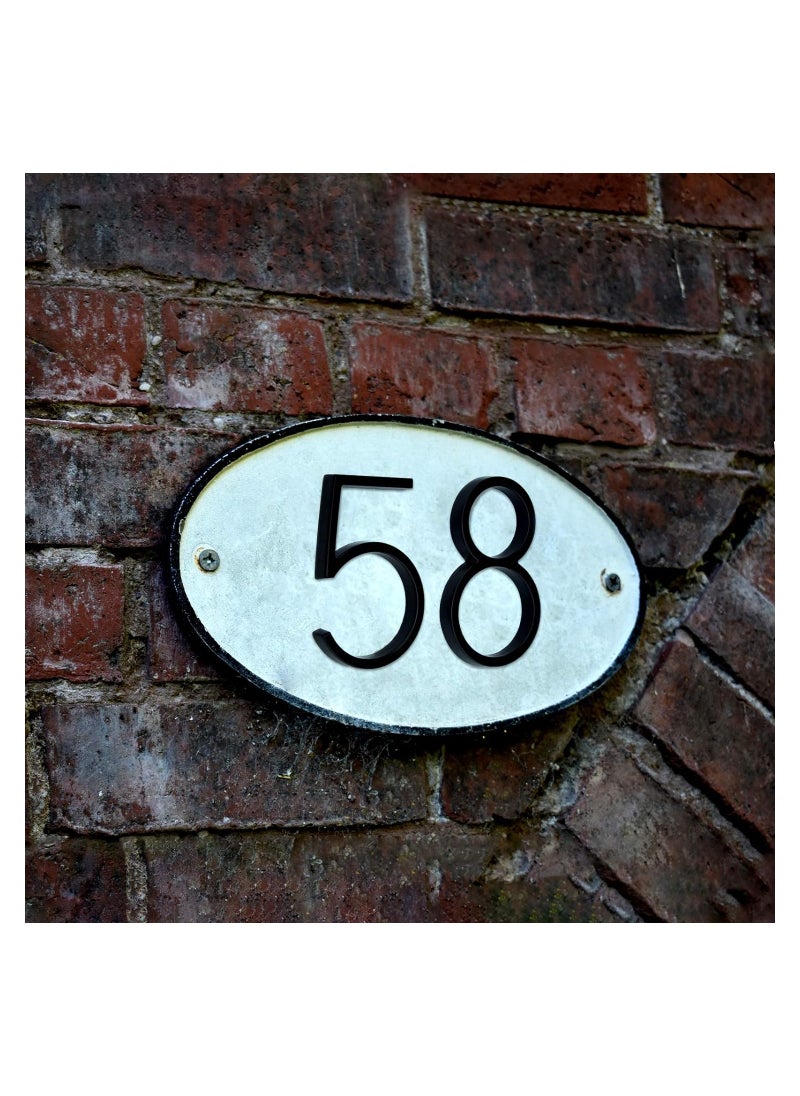 RATSAW - House Numbers for Outside Metal Home Address Number Sign Plaques 3D Floating House Number Door Number with Nail Kit Large Door Number 12.7cm 0 - Image 1