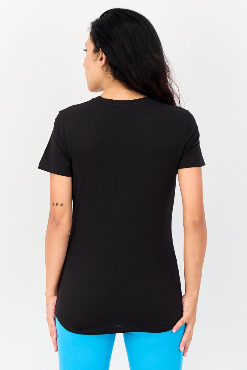 PUMA تي شيرت رياضي نسائي قصير الأكمام في الهواء الطلق، أسود - Image 3