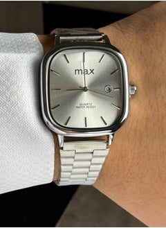 Max Max Men's Stylish Watch - Classic Design with Luxury Silver Color and Stylish Metal Band  - Image 1