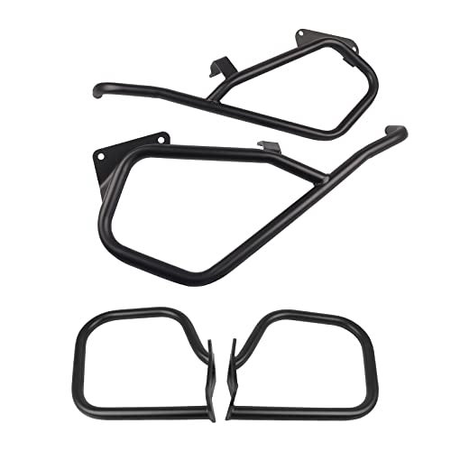 COBIKE 1 Pair Front and Rear Engine Guard Motorcycle Highway Crash Bar Replacement for BMW K1600GT K1600GTL 2011-2022 Saddlebag Guard(BLACK) - Image 1