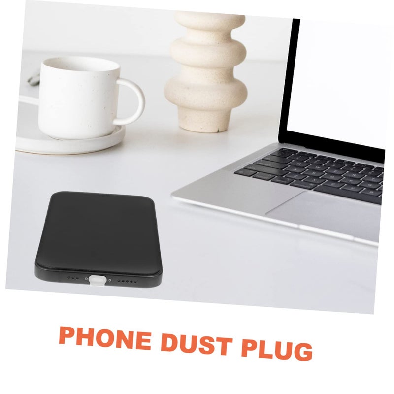 4pcs Multi Color Charging Port Dust Plugs Protective Covers 1 8X1X0 1CM Sturdy Material - Image 5
