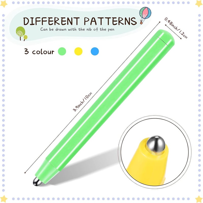 Sumind 3 Pieces Replacement Stylus Magnetic Drawing Pen Magnet Replacement Pens for Play Magnapad Magnetic Drawing Board Writing Tablet A to Z and Numbers 0-9 - Image 2