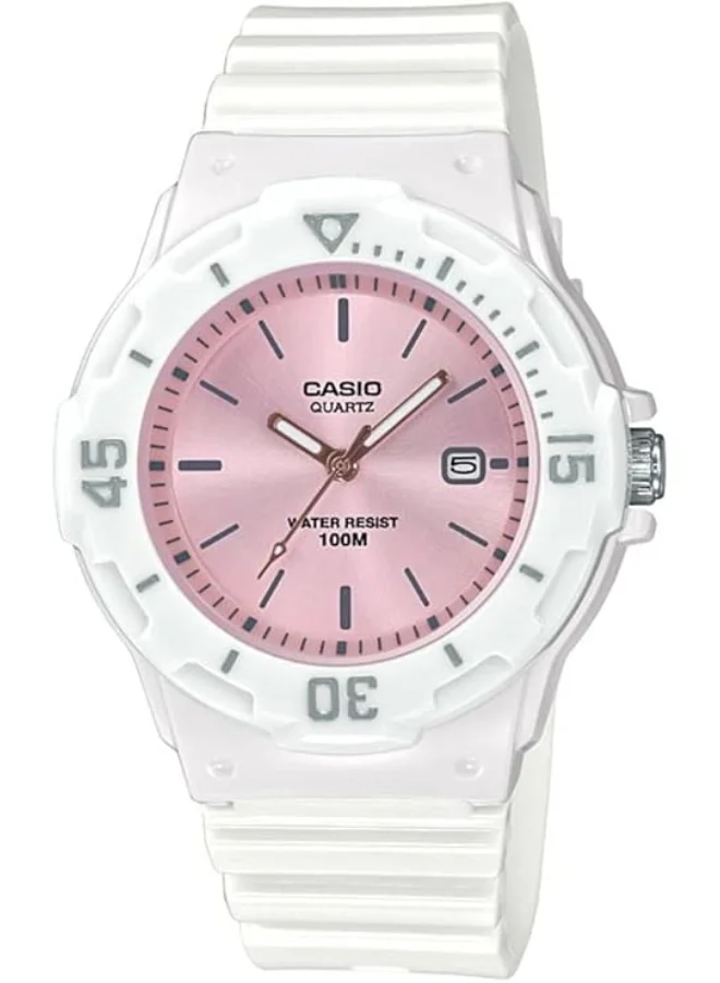 CASIO Women's Resin Analog Watch LRW-200H-4E3VDF - 34.2 mm