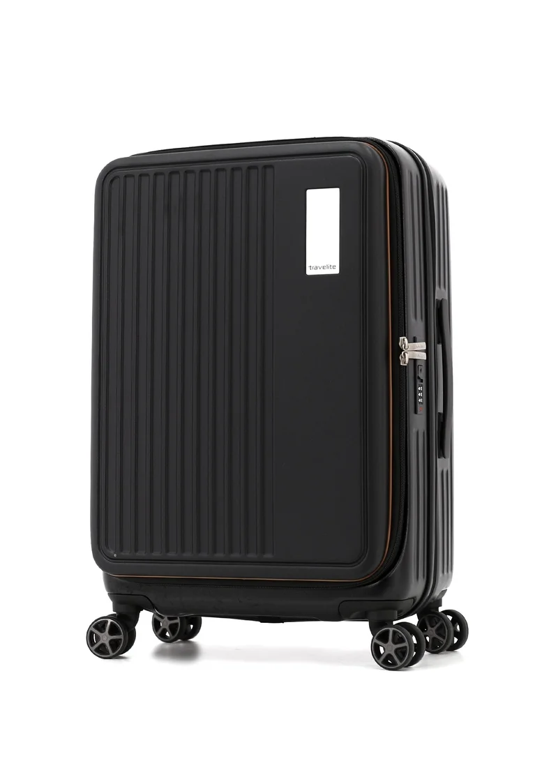 ترافلايت Travelite 4-Piece Hardside Luggage Set 28” Large, 24” Medium, 20” Carry-On + Makeup Bag, Polycarbonate (PC)