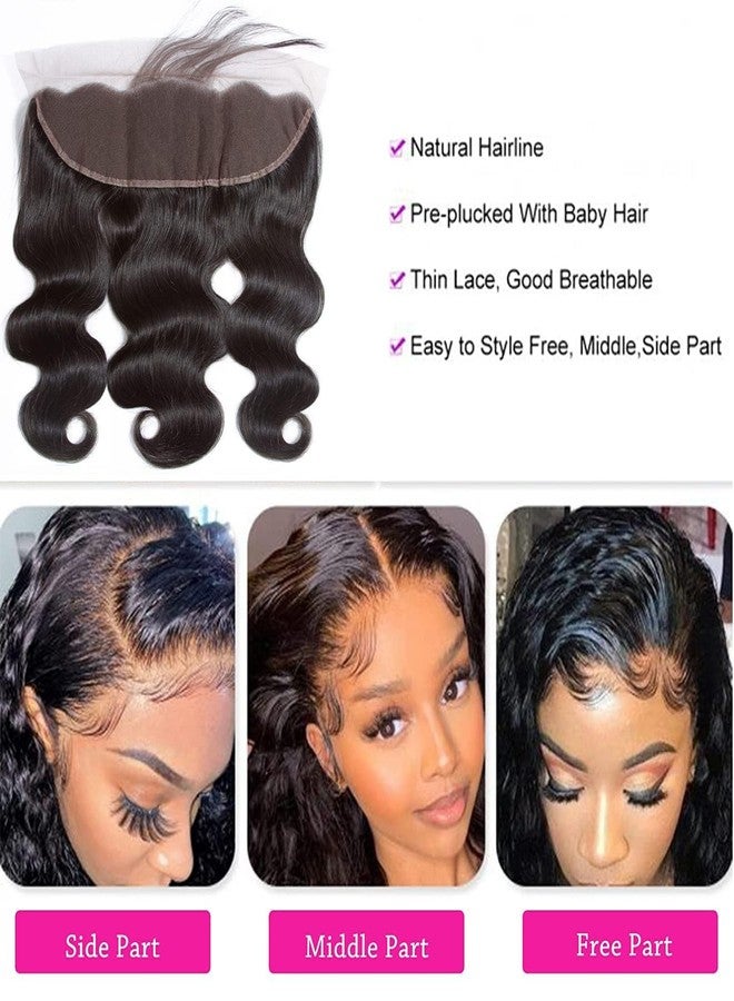 Selina Hair 13x4 Body Wave Lace Closure Human Hair Hd Lace Frontal Closure Brazilian Virgin Hair Extensions Pre Plucked with Baby Hair 16 Inch - Image 5