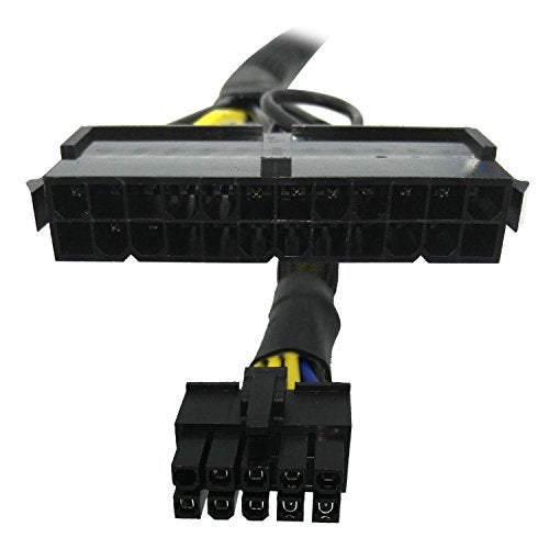COMeap 24 Pin to 10 Pin ATX PSU Main Power Adapter Braided Sleeved Cable for IBM Lenovo PCs and Servers 12-inch(30cm) - Image 4
