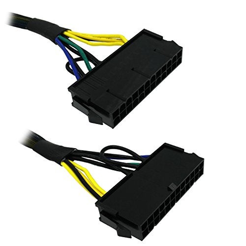 COMeap 24 Pin to 10 Pin ATX PSU Main Power Adapter Braided Sleeved Cable for IBM Lenovo PCs and Servers 12-inch(30cm) - Image 2