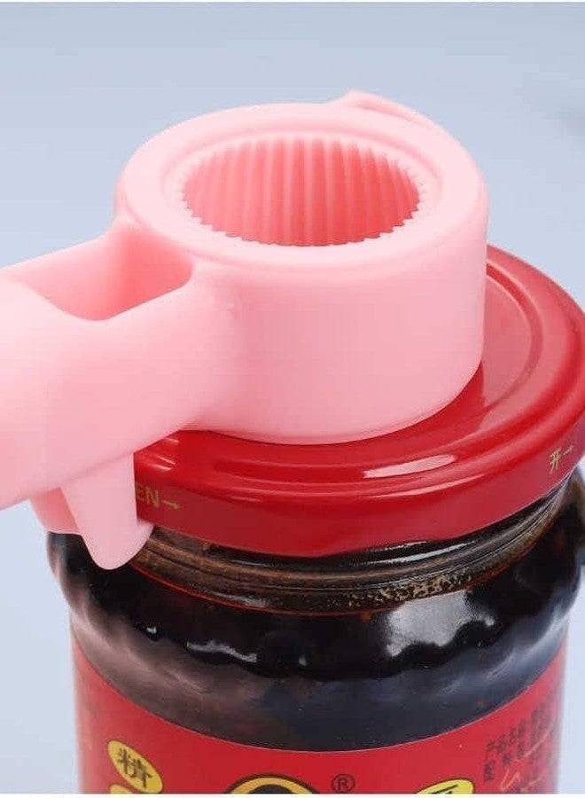 birzar 4-in-1 Bunny Shaped Bottle and Can Opener, Multi-Functional Kitchen Tool, Pink, Blue, White - Image 5