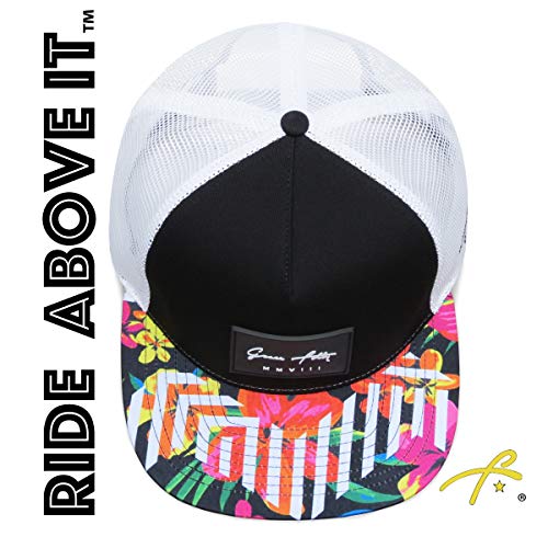 Grace Folly Trucker Hat for Men & Women. Snapback Mesh Caps (US, Alpha, One Size, One Size, Floral) - Image 2