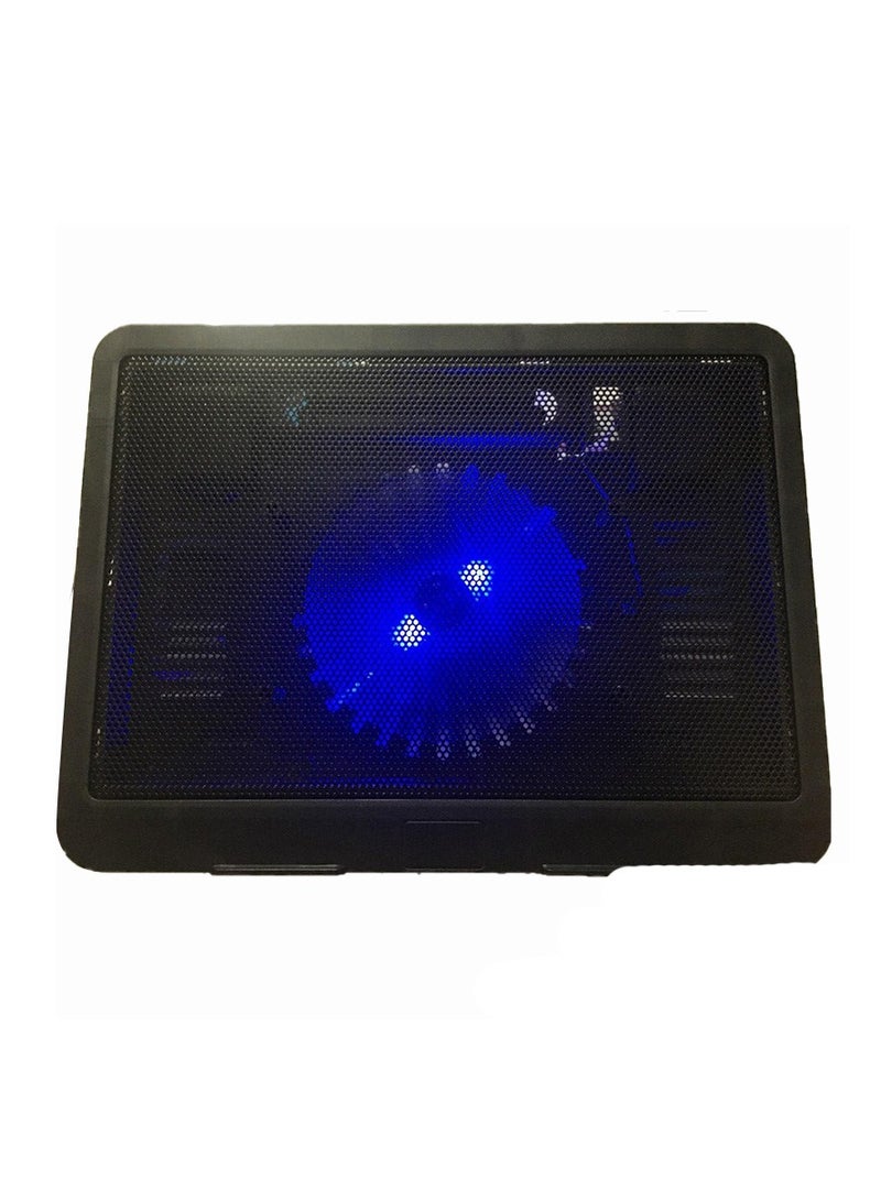 Notebook Cooling  High Performance Super Slim Pad For all Laptop – N191 Black , USB Powered Portable Slim Silent Fan Laptop Cooling Pad with Stand - Image 2