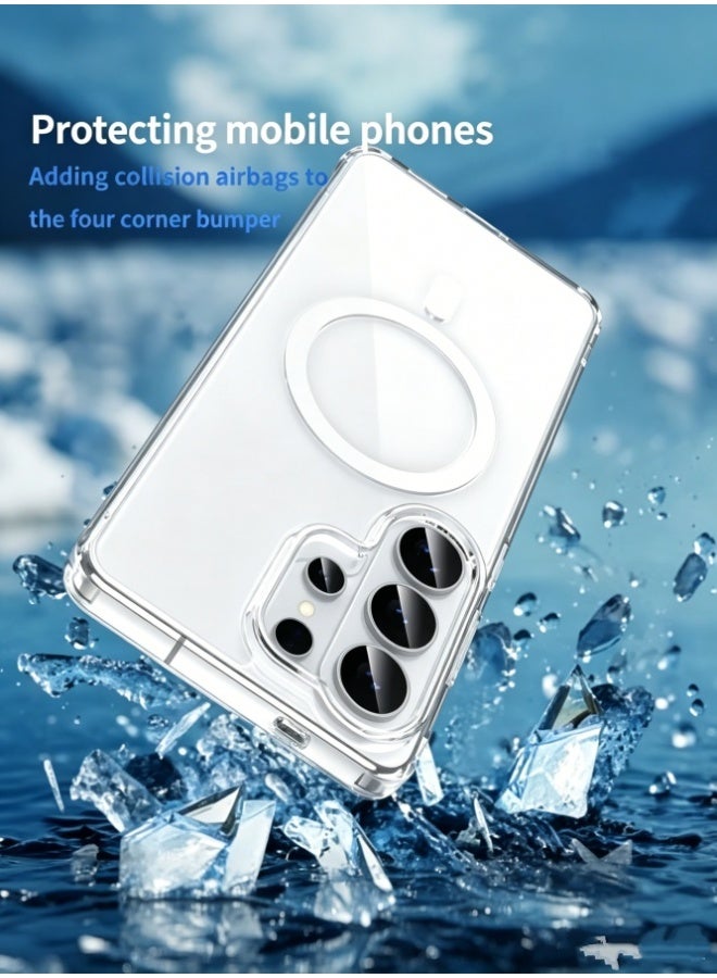 Hirospace Clear Case for Samsung Galaxy S26 Ultra with MagSafe Compatible Transparent Cover, Anti-Yellowing Slim Shockproof Drop Protection Case for Samsung Galaxy S26 Ultra - Image 3