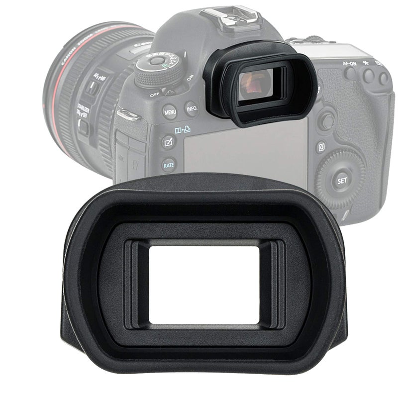 Fotasy JJC KIWIFOTOS Ergonomic Long Camera Eye Cup, Eye Piece viewfinder as Eg Eyecup, Soft Silicone, Compatible with Canon EOS 1D X Mark II 1D X 1Ds III 1D IV 1D III 5D IV 5D III 5DS 5DS R 7DII 7D - Image 1