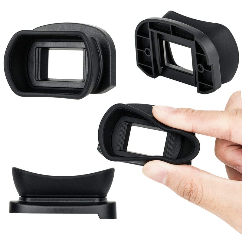 Fotasy JJC KIWIFOTOS Ergonomic Long Camera Eye Cup, Eye Piece viewfinder as Eg Eyecup, Soft Silicone, Compatible with Canon EOS 1D X Mark II 1D X 1Ds III 1D IV 1D III 5D IV 5D III 5DS 5DS R 7DII 7D - Image 2